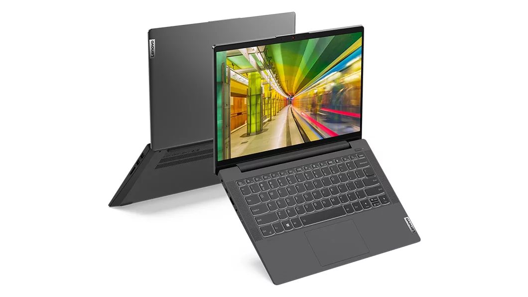 Front and rear view of two Lenovo IdeaPad 5 (14) AMD
