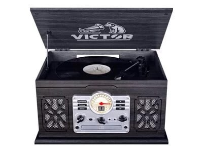 

Victor State 7-in-1 Three Speed Turntable with Dual Bluetooth - Graphite