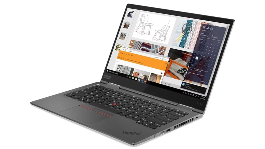 Right side view of Lenovo ThinkPad X1 Yoga 4th Gen in laptop mode