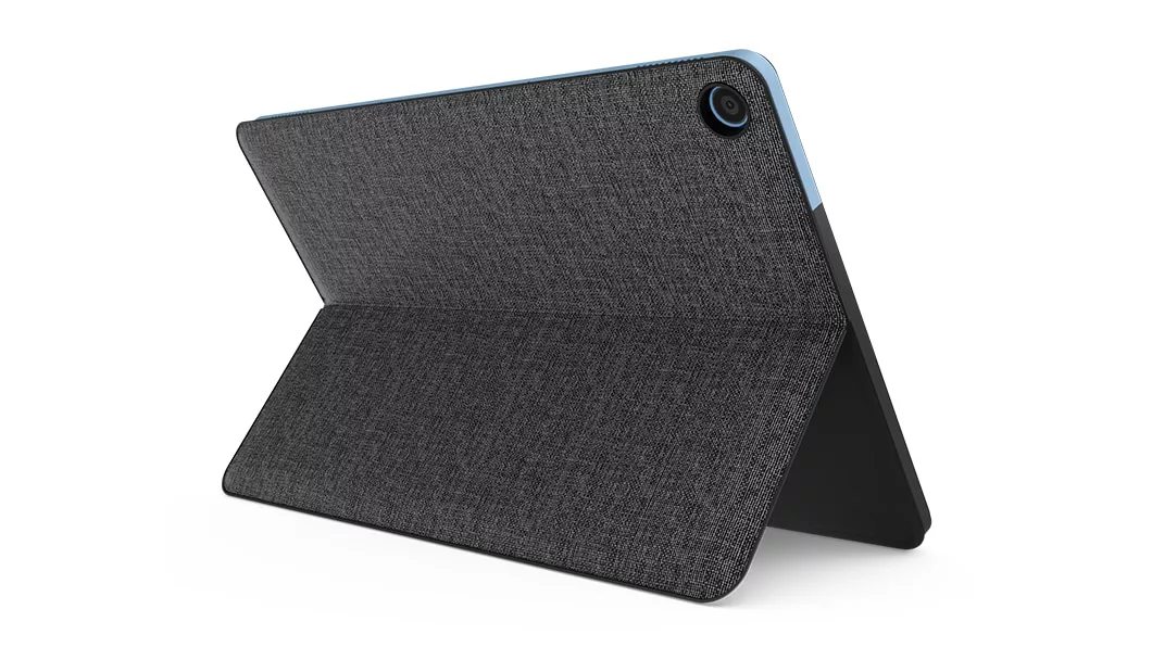 Achteraanzicht van het tabletdeel van de IdeaPad Duet Chromebook met standaard