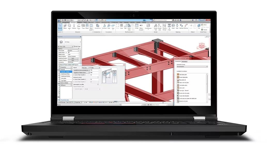 The ThinkPad T15g laptop for construction design