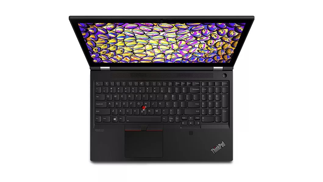 Overhead view of the ThinkPad T15g laptop keyboard