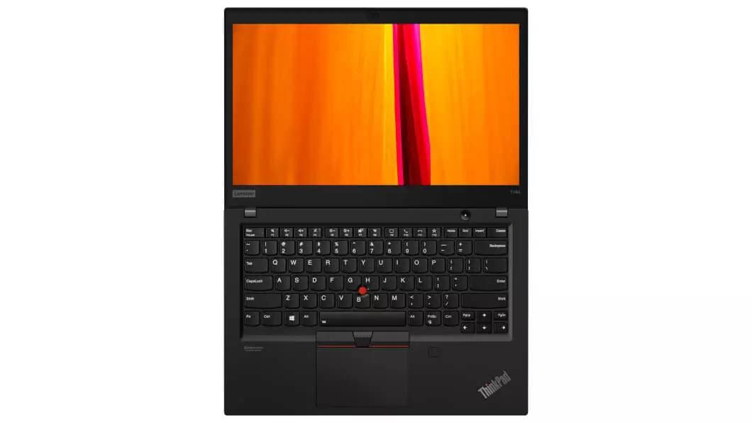 Vue de dessus du Lenovo ThinkPad T14s (AMD)