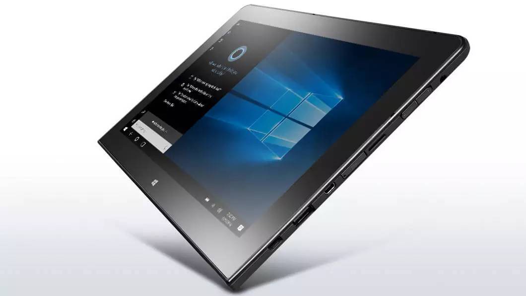 Compra el tablet ThinkPad 10 de 10 pulgadas Full HD con Windows 10.  Procesador Atom a 1,6GHz, 4GB de memoria y 128GB de disco duro. Hasta 10  horas de autonomía.