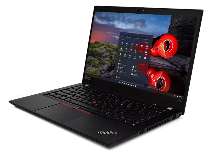 Lenovo ThinkPad P14s Gen 2 (14'' AMD) business laptop, front left view