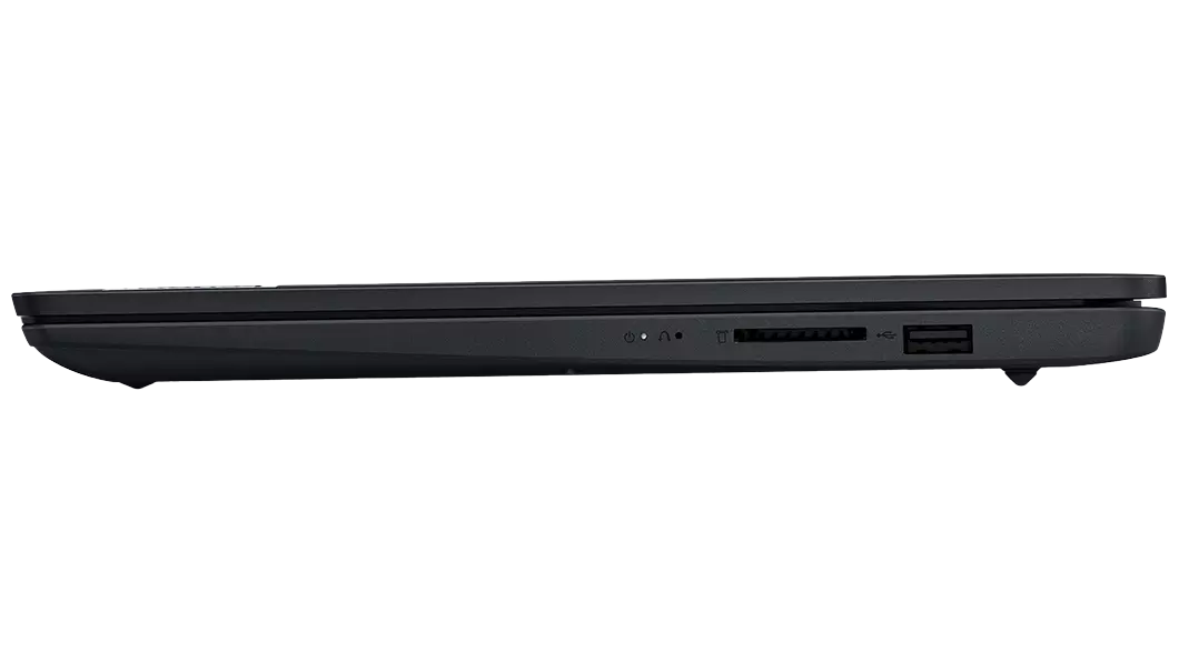 Imagen del perfil derecho de la notebook Lenovo IdeaPad 1i 7ma Gen (14&quot;, Intel) cerrada