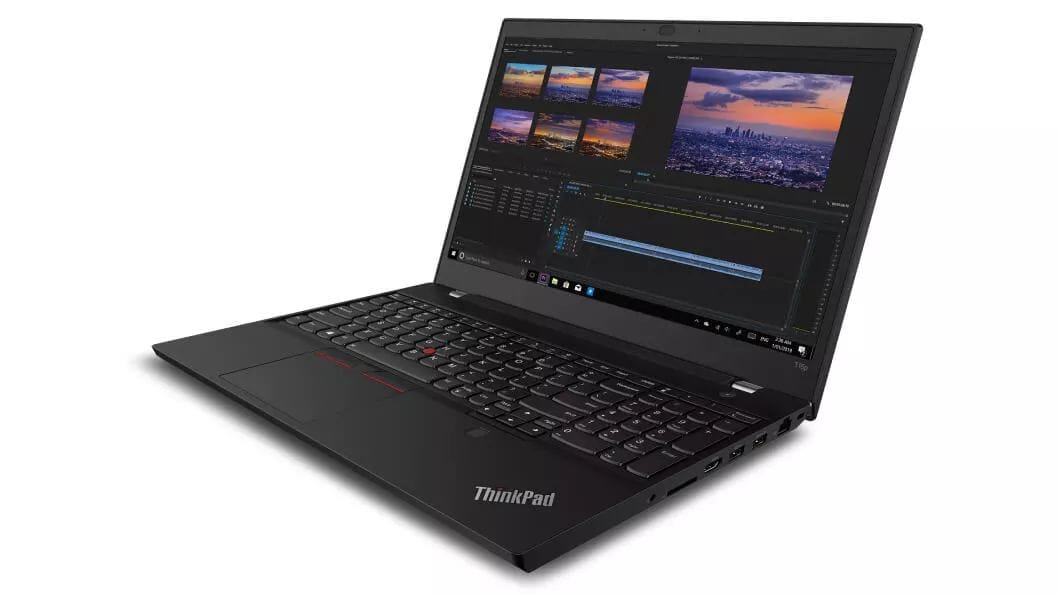 Lenovo ThinkPad T15p right angled view