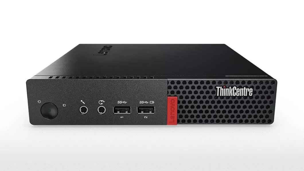 Lenovo ThinkCentre M710 Tiny, horizontally positioned, front view