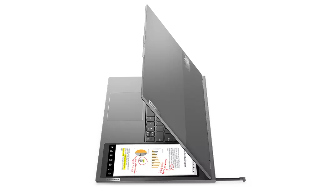 Lateral del Lenovo ThinkBook Plus Gen 3ra Gen (17", Intel) que muestra un 8