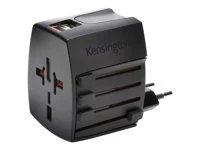 Kensington International Travel Adapter power adapter - BS 1363, NEMA 1-15, Europlug, AS/NZS 3112, 2 x USB