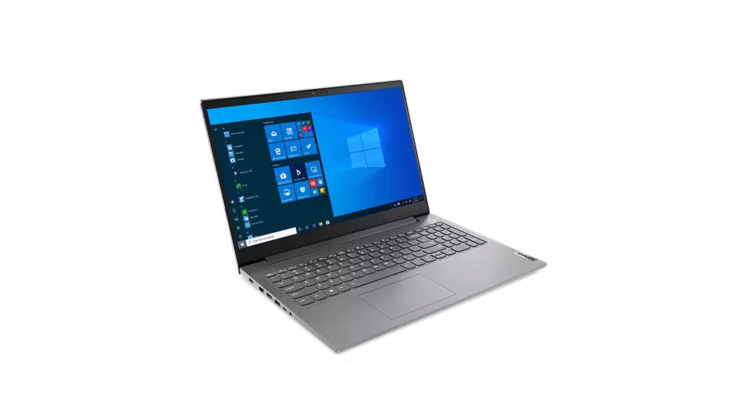 Lenovo ThinkBook 15p laptops open 90 degrees in right three-quarter view