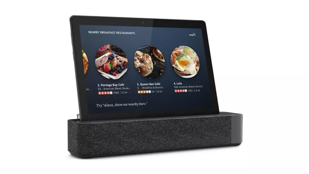 Lenovo Smart Tab M10 HD 10.1 Android Tablet 16GB with Alexa Enabled  Charging Dock Included, Android Pie, ZA510007US, Slate Black