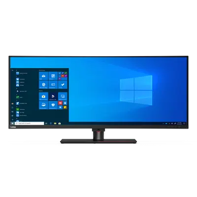 Lenovo thinkvision p40w-20 40-palčni ukrivljen profesionalni monitor sprednji pogled