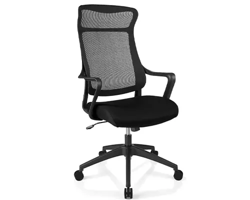 Realspace Lenzer Mesh High-Back Task Chair, Black