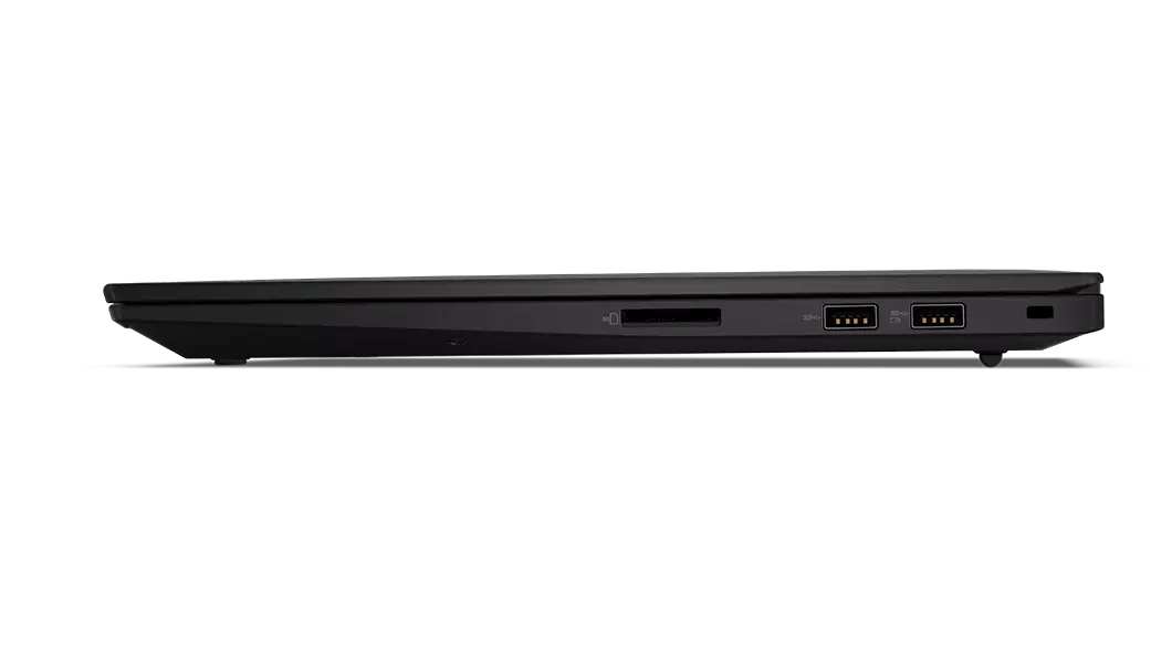 Right-side profile of the Lenovo ThinkPad X1 Extreme Gen 4 laptop closed.