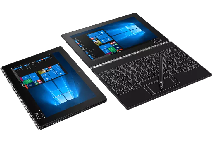 Yoga Book com Windows, 2-em-1 para a produtividade