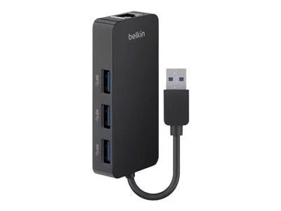 Belkin USB-A 3.0 3-Port Hub with Gigabit Ethernet Adapter