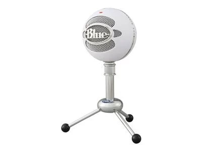 Blue Microphones Snowball Wired Cardioid and Omnidirectional Condenser USB Vocal Microphone - White