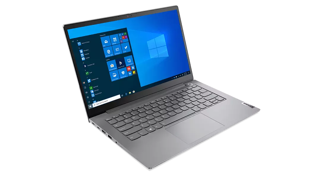 Portátil Lenovo ThinkBook 14 (2.ª geração, Intel): vista esquerda frontal