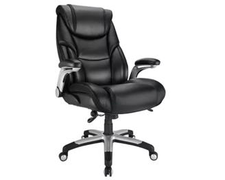 Realspace Torval Big And Tall Bonded Leather High-Back Sporty
