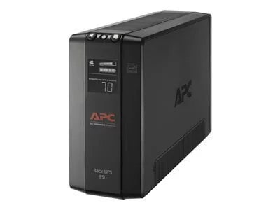 APC Back-UPS 850, Compact Tower, 850VA, 120V, AVR, LCD, 8 NEMA outlets (4 surge)
