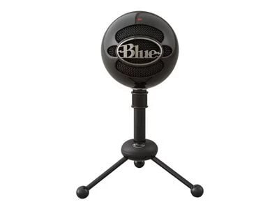 Blue Microphones Snowball Wired Cardioid and Omnidirectional Condenser USB Vocal Microphone - Gloss Black