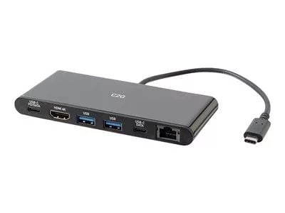 C2G USB-C Docking Station with 4K HDMI, Ethernet, USB and Power