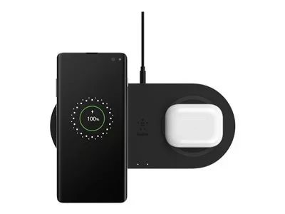 Image of Belkin 10W Dual Wireless Charging Pad with AC Adapter