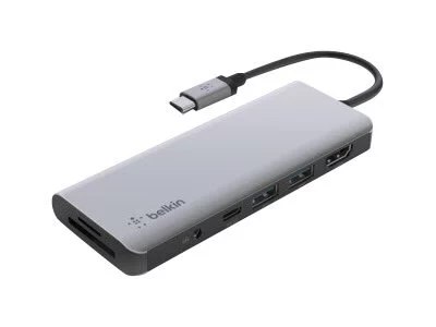 Belkin CONNECT 7-in-1 multiport hub adapter - USB-C - HDMI