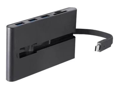 USB C Multiport Adapter - USB Type-C Mini Dock With HDMI 4k Or Vga 1080p Video 100w Power Delivery Passthrough 3 Port Usb 3 0 Hub Gbe Sd Mi