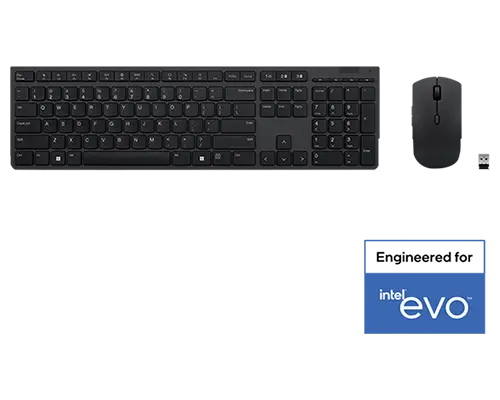 Lenovo プロフェッショナル ワイヤレス 充電式キーボード&マウス - 英語